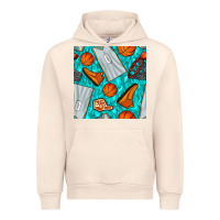 Sandshell basketball uniform and hoop seamless pattern Urban Hoodie - BundleAndBundleShop