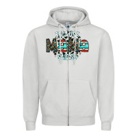 Dove Grey because mama said so Zipper Hoodie - CowhideDigitalArt