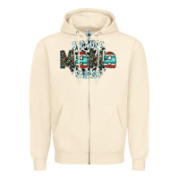 Sandshell because mama said so Zipper Hoodie - CowhideDigitalArt