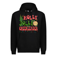 Black holly jolly cheerleader Premium Hoodie - MaliasSmallBusiness