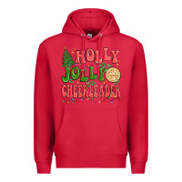 Cardinal holly jolly cheerleader Premium Hoodie - MaliasSmallBusiness