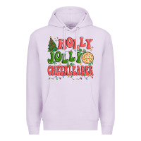 Lilac holly jolly cheerleader Premium Hoodie - MaliasSmallBusiness