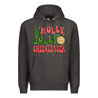 Smoke holly jolly cheerleader Premium Hoodie - MaliasSmallBusiness