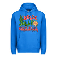 True Royal holly jolly cheerleader Premium Hoodie - MaliasSmallBusiness