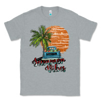Heather Grey summer vibes Classic Tee - SublimationCraftShop