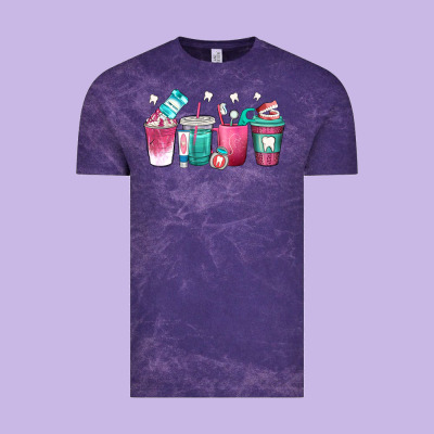 Dentist Coffee Cups Vintage Tee Designed By Texasbilliewilder