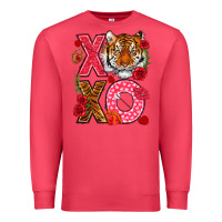 Cardinal xoxo with tiger Premium Sweatshirt - NancyCooperArtShop