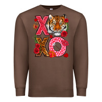 Chestnut xoxo with tiger Premium Sweatshirt - NancyCooperArtShop