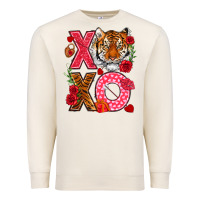 Sandshell xoxo with tiger Premium Sweatshirt - NancyCooperArtShop