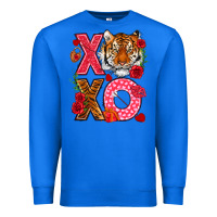True Royal xoxo with tiger Premium Sweatshirt - NancyCooperArtShop