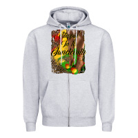 Heather Grey steppin' in to juneteenth Zipper Hoodie - HRA Design Shop