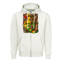 Oatmeal Heather steppin' in to juneteenth Zipper Hoodie - HRA Design Shop