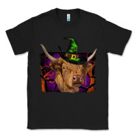 Black highland cow halloween Classic Tee - RanaPortraitStore