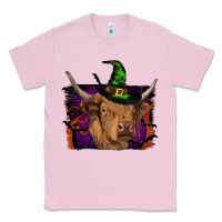 Bubblegum Pink highland cow halloween Classic Tee - RanaPortraitStore
