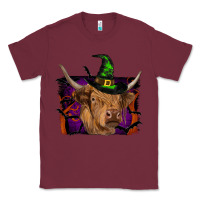 Burgundy highland cow halloween Classic Tee - RanaPortraitStore