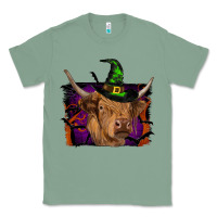 Sage highland cow halloween Classic Tee - RanaPortraitStore