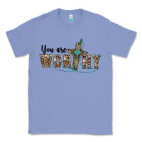 Colony Blue you are worthy cross Classic Tee - BarkalooDesign