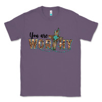 Lavender you are worthy cross Classic Tee - BarkalooDesign