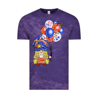 Cloud Purple patriotic gnome balloon Vintage Tee - BarkalooDesign