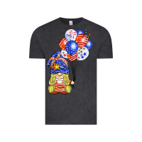 Vintage Black patriotic gnome balloon Vintage Tee - BarkalooDesign