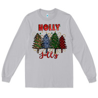 Moon Dust holly jolly Christmas trees Long Sleeve Tee - RanaPortraitStore