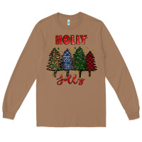 Toasted Coconut holly jolly Christmas trees Long Sleeve Tee - RanaPortraitStore
