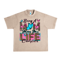 French Oak being a mom makes my life complete Urban Heavy Tee - Zillion Design Studio