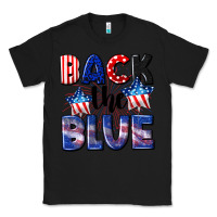 Black Back the blue 4th of july Classic Tee - CowGirlArtShop