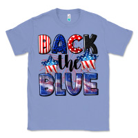 Colony Blue Back the blue 4th of july Classic Tee - CowGirlArtShop