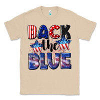 Mushroom Back the blue 4th of july Classic Tee - CowGirlArtShop