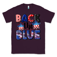 Plum Back the blue 4th of july Classic Tee - CowGirlArtShop