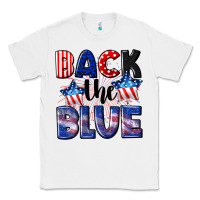 White Back the blue 4th of july Classic Tee - CowGirlArtShop