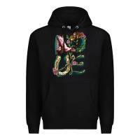 Black love boots horseshoe cowboy Premium Hoodie - NancyCooperArtShop