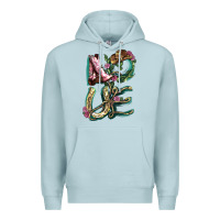 Blue Mist love boots horseshoe cowboy Premium Hoodie - NancyCooperArtShop