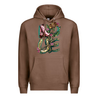 Chestnut love boots horseshoe cowboy Premium Hoodie - NancyCooperArtShop