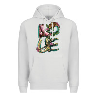 Dove Grey love boots horseshoe cowboy Premium Hoodie - NancyCooperArtShop