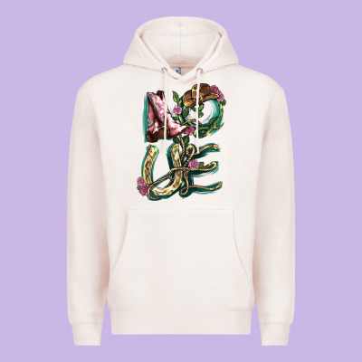 Love Boots Horseshoe Cowboy Premium Hoodie Designed By Nancycooperartshop