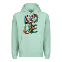 Seafoam love boots horseshoe cowboy Premium Hoodie - NancyCooperArtShop