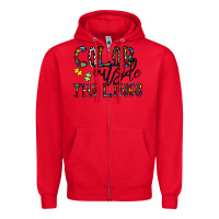 Red color outside the lines Zipper Hoodie - CowhideDigitalArt