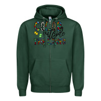 Sports Green color outside the lines Zipper Hoodie - CowhideDigitalArt