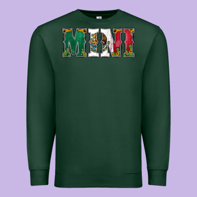Mexican Flag Mini Premium Sweatshirt Designed By Jasminsmagicworld