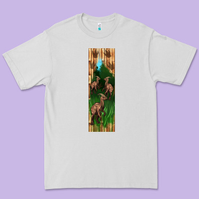 Dinosaur Parasaurolophus Pen Wrap Premium Tee Designed By Artiststas