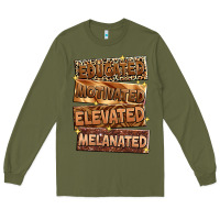 Army Green Educated motivated elevated melanated Long Sleeve Tee - Zillion Design Studio