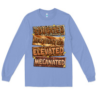 Colony Blue Educated motivated elevated melanated Long Sleeve Tee - Zillion Design Studio