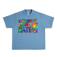 Pebble Blue straight against hate pride lgbtq Urban Heavy Tee - texasbilliewilder