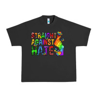 Pigment Black straight against hate pride lgbtq Urban Heavy Tee - texasbilliewilder