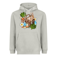 Moon Dust easter bunny in basket wıth carrot and eggs Heavyweight Hoodie - AdoDesignShop
