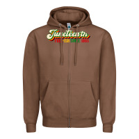 Chestnut juneteenth free ish since 1865 Zipper Hoodie - HRA Design Shop