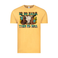 Vintage Mustard do no harm take no bull western Vintage Tee - texasbilliewilder