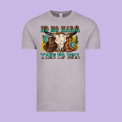 Vintage Tee do no harm take no bull western